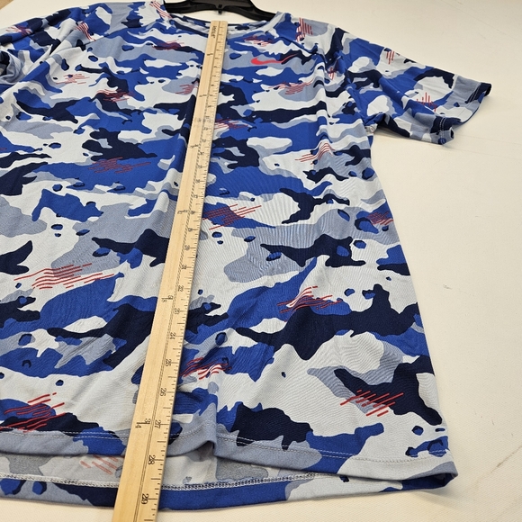 Lot Of 3 Nike T-Shirt Mens XL Fitted Blue Camo Dri-Fit Short Sleeve Performance - Picture 9 of 11